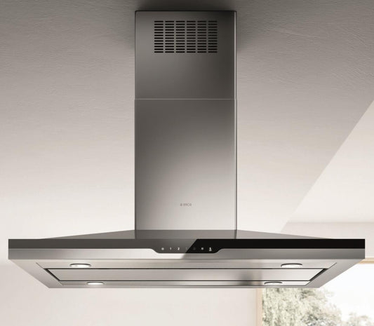 Elica - STONEY ISLAND - Techne Plus - 36" W x 27" D x 5" H, 600 CFM, Stainless - Island Hoods - ESI636SS