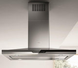 Elica - STONEY ISLAND - Techne Plus - 36" W x 27" D x 5" H, 600 CFM, Stainless - Island Hoods - ESI636SS