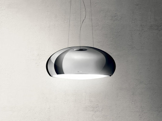 Elica - SEASHELL - Iconic - 20 1/4" W x 15 1/4" D x 15 1/4" H, Mirror Stainless Steel,  - Island Hoods - ESS432SS