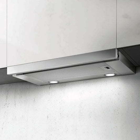 Elica - TT - Comfort - 23 9/16" W x 18" D x 1 9/16" H, Stainless - UNDERCABINET HOODS - ETT424S1