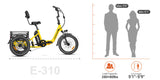 Addmotor 750W 48V CITYTRI E-310 Trike Electric Bike - EB-ADD-E310S-RED