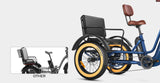 Addmotor 1000W 48V Grandtan Turbo Trike Mid Drive Fat Tire Electric Bike - EB-ADD-GTT-NBL