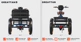Addmotor 1000W 48V Grandtan Turbo Trike Mid Drive Fat Tire Electric Bike - EB-ADD-GTT-NBL
