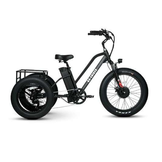 OX E-Bikes 500W Pro T-1 Fat Tire Cargo Electric Bike - EB-OX-T1PRO-BLK