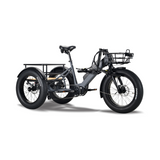 Surface 604 500W 48V Trio Mid Drive Folding Step-Thru Fat Tire Trike Electric Bike - EB-S6-TRIO-GRY