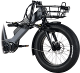 Surface 604 500W 48V Trio Mid Drive Folding Step-Thru Fat Tire Trike Electric Bike - EB-S6-TRIO-GRY