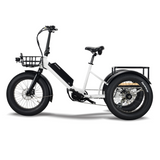 Surface 604 500W 48V Trio Mid Drive Folding Step-Thru Fat Tire Trike Electric Bike - EB-S6-TRIO-GRY