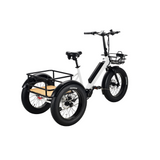 Surface 604 500W 48V Trio Mid Drive Folding Step-Thru Fat Tire Trike Electric Bike - EB-S6-TRIO-GRY