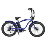 Tracer 800W 26" Loiter Cruiser Fat Tire Electric Bike - MB-EB-LOITER-M-BK/BK