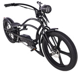 Tracer 800W 48V Raptor Pro DS Chopper Stretch Cruiser Fat Tire Electric Bike - EB-MB-RAPTOR PRO DS-WHI/WHI