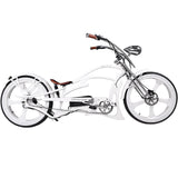 Tracer 800W 48V Raptor Pro DS Chopper Stretch Cruiser Fat Tire Electric Bike - EB-MB-RAPTOR PRO DS-WHI/WHI