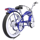 Tracer 800W Twenty5 Chopper Stretch Cruiser Electric Bike - MB-EB-T5-800-DS-BLK