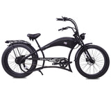 Tracer 800W Twenty5 Chopper Stretch Cruiser Electric Bike - MB-EB-T5-800-DS-BLK