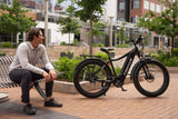 Troxus 750W 26" Explorer Step Over Fat Tire Electric Bike - EB-TX-EXPL-SO-BLK