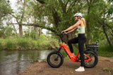 Troxus 750W 20" Lynx Step-Thru Fat Tire Electric Bike - EB-TX-LYNX-BLK