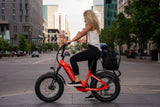 Troxus 750W 20" Lynx Step-Thru Fat Tire Electric Bike - EB-TX-LYNX-BLK