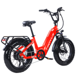 Troxus 750W 20" Lynx Step-Thru Fat Tire Electric Bike - EB-TX-LYNX-BLK