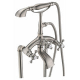 Anzzi Tugela 3-Handle Claw Foot Tub Faucet with Hand Shower FS-AZ0052 - FS-AZ0052BN