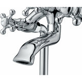 Anzzi Tugela 3-Handle Claw Foot Tub Faucet with Hand Shower FS-AZ0052 - FS-AZ0052BN