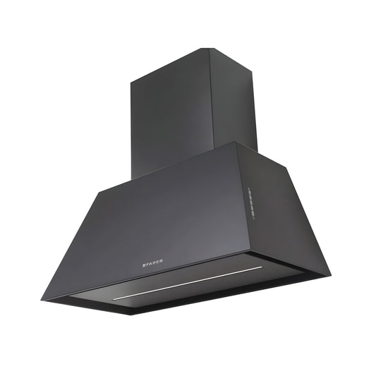 Faber Chloe Wall Mount Range Hood In Matte Black With Size Options - CHLO28BK600