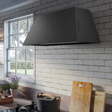 Faber Chloe Wall Mount Range Hood In Matte Black With Size Options - CHLO28BK600