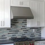 Faber Maestrale 18 Wall Mount Range Hood With Size Options In Stainless Steel - MAES3618SS600-B