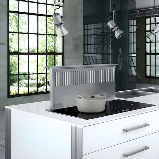 Faber Scirocco Plus Downdraft Range Hood With Size Options In Stainless Steel - SCIR3014SSNB-B