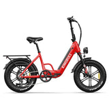 Kingbull Literider | All Terrain Folding Electric Fat Bike - KLR-BLACK