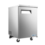 Frigos  23" One Solid Door Stainless Steel Back Bar Refrigerator - FGA-BBR-1D-23