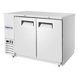 Frigos  58" Two Solid Door Stainless Steel Back Bar Refrigerator - FGA-BBR-2D-59