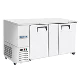 Frigos 68" Two Solid Door Stainless Steel Back Bar Refrigerator - FGA-BBR-2D-69