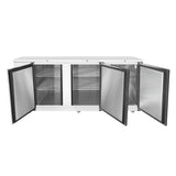Frigos 89" Three Door Stainless Steel Back Bar Refrigerator - FGA-BBR-3D-90