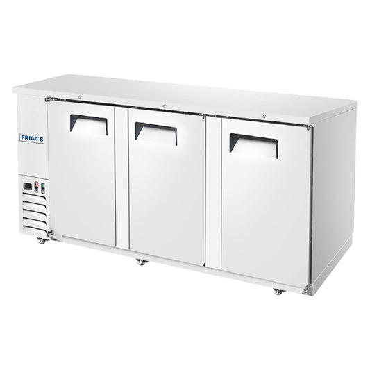 Frigos 89" Three Door Stainless Steel Back Bar Refrigerator - FGA-BBR-3D-90