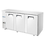 Frigos 89" Three Door Stainless Steel Back Bar Refrigerator - FGA-BBR-3D-90