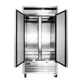 Frigos39.5" Two Door Bottom Mount Slim Reach In Freezer 28.5 Cu. Ft. -  FGA-BMF-2D-40