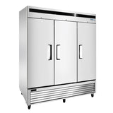 Frigos81.90'' Bottom Mount Reach-In Three Door Freezer 68 Cu. Ft. -  FGA-BMF-3D-82