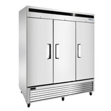 Frigos 81.90'' Bottom Mounted (3) Solid Door Reach-In Refrigerator 67.99 cu. ft - FGA-BMR-3D-82 .