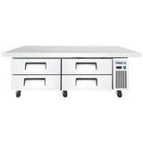 Frigos 76" (4) Drawer Refrigerated Chef Base with Extended Top - FGA-CB-4DR-78