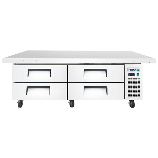 Frigos 76" (4) Drawer Refrigerated Chef Base with Extended Top - FGA-CB-4DR-78