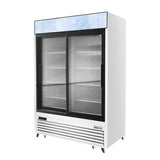 Frigos FGA-MGDR-2D-54-SS 54.38" Two Sliding Glass Door Stainless Steel Reach-In Merchandiser Refrigerator 45 Cu. Ft. - FGA-MGDR-2D-54-SS