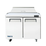 Frigos36" Two Door Refrigerated Sandwich Prep Table (10) 1/6 Size Pans -  FGA-SPT-10P-36