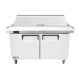 Frigos 60" Two Door Refrigerated Sandwich Prep Table (16) 1/6 size pans -  FGA-SPT-16P-60