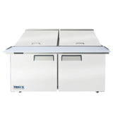Frigos FGA-SPT-24P-60-MT 60" Two Door Mega Top Refrigerator Sandwich Prep Table (24) 1/6 size pans - FGA-SPT-24P-60-MT