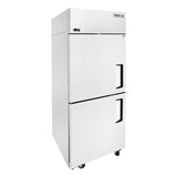 Frigos FGA-TMF-2HD-29-L 28.75'' Top Mounted (2) Half Door Reach-In Freezer 21.4 Cu Ft. Left Hinged - FGA-TMF-2HD-29-L