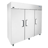 Frigos  77.80" Top Mount Reach In Three Door Refrigerator 64.9 Cu. Ft. - FGA-TMR-3D-78