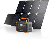 GRECELL Portable Power Station 500W with Portable Solar Panel - DYCNX0001AGEM-MXUS+DYZDB0001AGE
