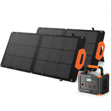 GRECELL 1000W Portable Power Station With Foldable Solar Panel -  GR-SE0003+DYZDB0001AGE*2