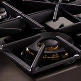 Kucht 48" 8 Burner Double Oven Natural Gas Dual Fuel Range in Titanium Stainless Steel with Digital Thermo - KXD48stat