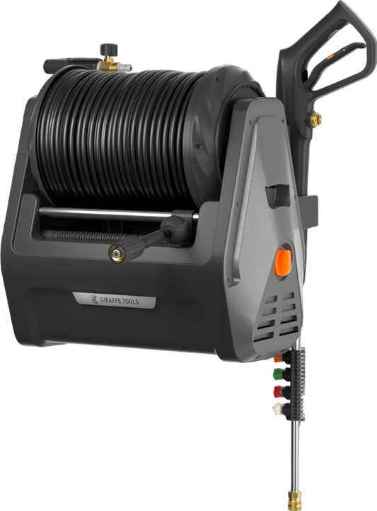 Giraffe Tools Grandfalls Retractable Pressure Washer 2.0 GPM 2400 PSI (Upgraded Model) New - HP135-G30B
