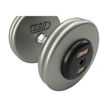 iDeal Troy HFD-R Pro Style Hammer-tone Gray Dumbbell Sets Rubber End Caps - HFD-005-025R